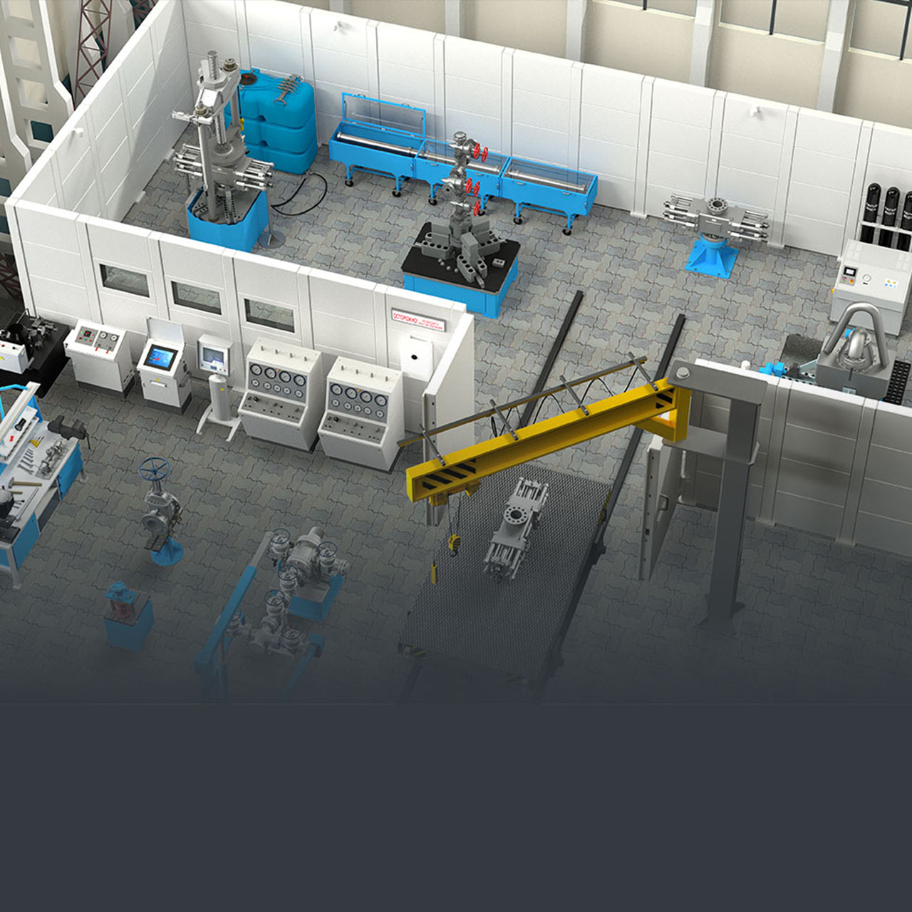 Test equipment for christmas tree valves & anti-blowout equipment